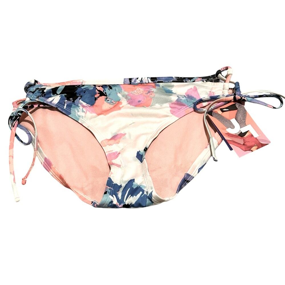 JL7 Floral Bikini Bottom with Side Ties, size L